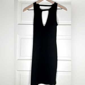 Kendall & Kylie v neck black mini dress. Size x-small